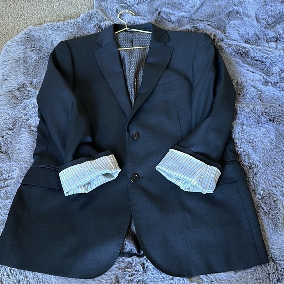 Lucca di Firenze Super 140s wool gray Italian fine cloth suit jacket blazer 42s - Picture 11 of 11